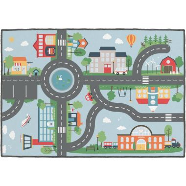 Lot de 2 tapis 95x133cm urbain