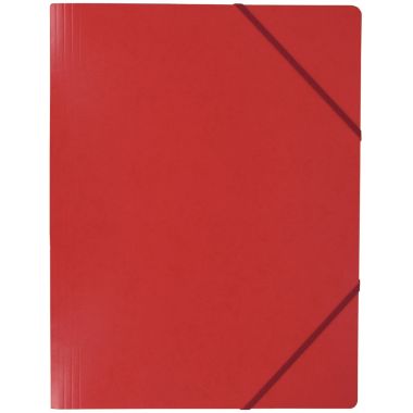 Chemise sans rabat à élastiques en carte lustrée 5/10ème, rouge
