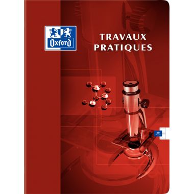 Cahier de travaux pratiques OXFORD, piqûre 80 pages, format 24x32 cm, seyès 90g / dessin 120g