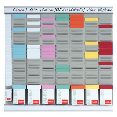 Paquet de 100 fiches pour planning indice 2 gris