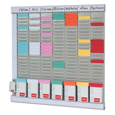 Paquet de 100 fiches pour planning indice 2 gris