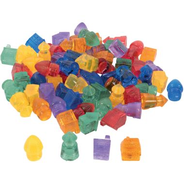 Baril de 72 mini-maisons de tri assortis