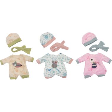 Lot de 3 pyjamas mixtes pour poupées 30 cm