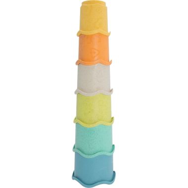 Gobelets à empiler en plastique recyclé, 6 pièces