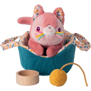Jeanne le chaton et son panier LILLIPUTIENS