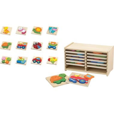 Boite de rangement + 12 encastrements 1er âge