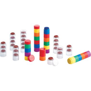 Boite de 24 encreurs + 24 tampons émotions diamètre 3.5cm