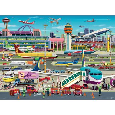 Puzzle XXL 150 pièces, à l'aéroport