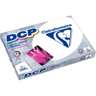 Clairefontaine - Paquet de 125 feuilles laser format A3 250g blanc DCP - 1858C