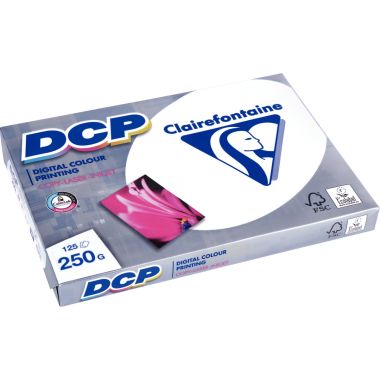 Clairefontaine - Paquet de 125 feuilles laser format A4 250g blanc DCP - 1857SC