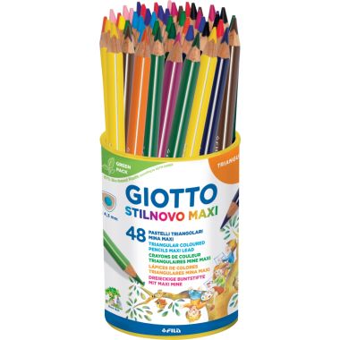 Pot de 48 crayons de couleur Stinovo Maxi