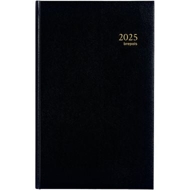 Brepols - Agenda de banque large 2 volumes noir - 0.146.1255.01.6.0