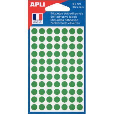 Agipa - Etui de 462 pastilles de couleur diamètre 8mm vert - 111831