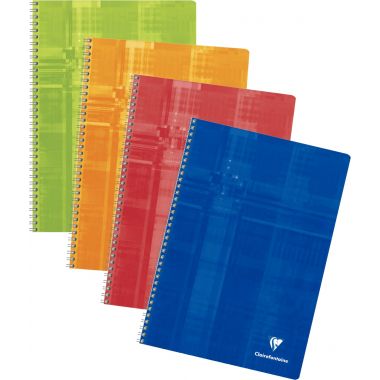 Reliure intégrale 100 pages CLAIREFONTAINE, format A4, seyès, papier 90g