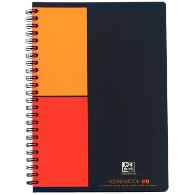 Répertoire à reliure intégrale ADDRESSBOOK format A5, 144 pages