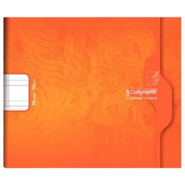 Piqûre maternelle 24 pages 17x14,7 cm à l'italienne, double ligne 5 mm interligne et verticale 70g