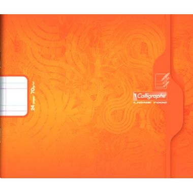 Piqûre maternelle 24 pages 17x14,7 cm à l'italienne, double ligne 5 mm interligne et verticale 70g