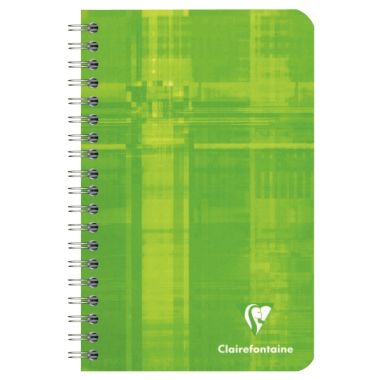 Carnet à reliure intégrale 100 pages CLAIREFONTAINE, format 11x17 cm, quadrillé 5x5, papier 90g