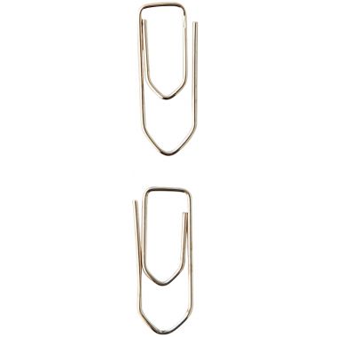 Boîte de 100 trombones 32 mm bout chevron nickelé