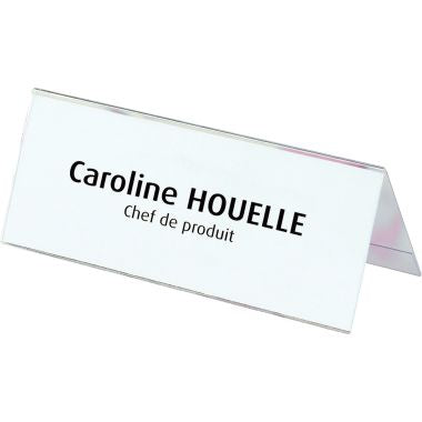 Oxford - Boite de 25 chevalets plastique porte-nom 60 x 250 mm - 100202626
