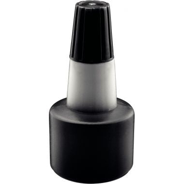Encre à tampon sans huile, Flacon 30 ml, coloris noir
