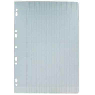 Sachet de 50 feuillets mobiles, format A4, seyès, papier 80g, bleu