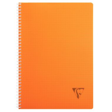 Cahier à reliure intégrale 180 pages LINICOLOR FRESH, format A4, quadrillé 5x5