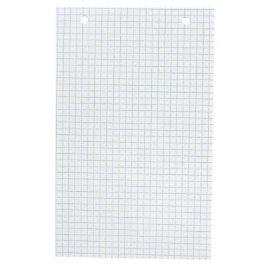 Boîte de 100 fiches bristol perforées carte forte 205 g blanc quadrillé 5x5 format 12,5 x 20 cm