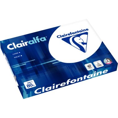 Clairefontaine - Ramette de 500 feuilles format A3 80g blanc CLAIRALFA - 1969