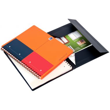 Reliure intégrale MEETINGBOOK format A4+ quadrillé 5x5, 160 pages perforées
