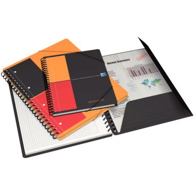 Reliure intégrale MEETINGBOOK format A4+ quadrillé 5x5, 160 pages perforées