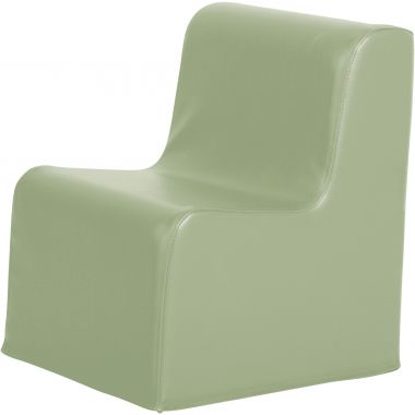 Chauffeuse simple en PVC 35x40x45cm menthe