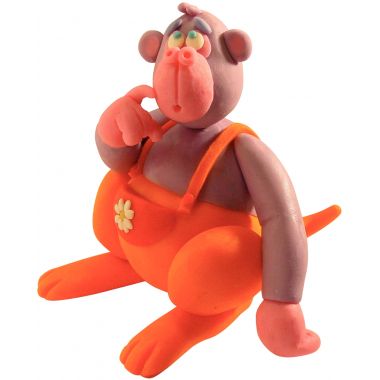 Pain de 350G de pâte à modeler Pat'Plume coloris marron