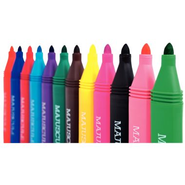 Classpack de 120 feutres triangulaires Majuscule assortis