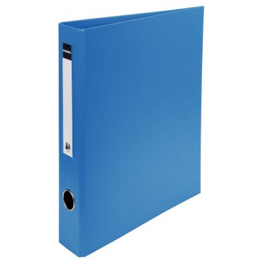 Classeur rigide rembordé PVC, 4 anneaux en D, format A4+, dos 7 cm, bleu