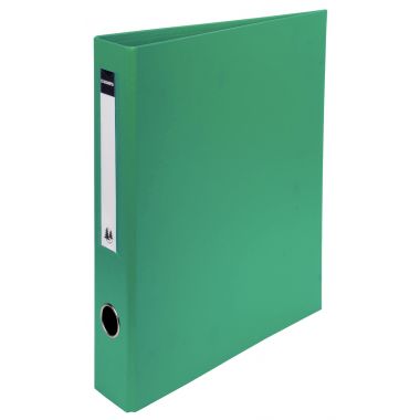Classeur rigide rembordé PVC, 4 anneaux en D, format A4+, dos 7 cm, vert