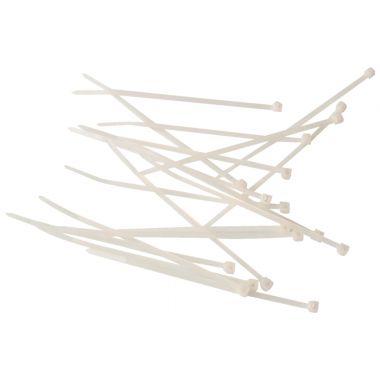 Paquet de 250 scellés nylon blanc 10cm