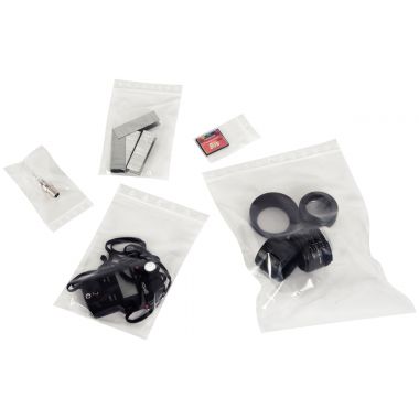Carton de 1000 sachets ZIP 80x60mm transparent