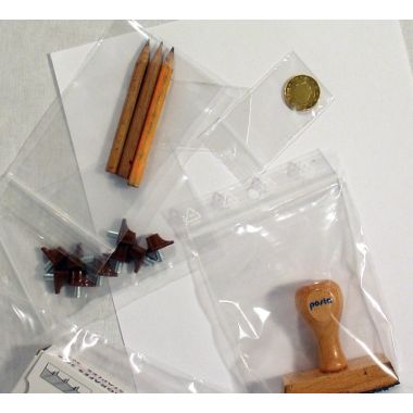 Carton de 1000 sachets ZIP 180x120mm transparent