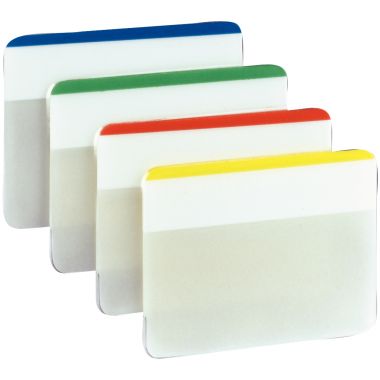 Carte de 24 index strong large format 50,8x38mm assorti