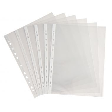 Sachet de 50 pochettes perforées en polypropylène lisse 9/100ème
