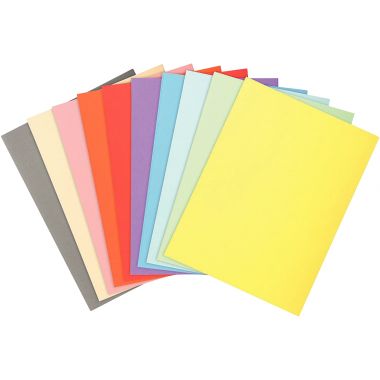 Exacompta - Paquet de 100 chemises 220g FOREVER, format 24x32 cm, coloris assortis - 410000E