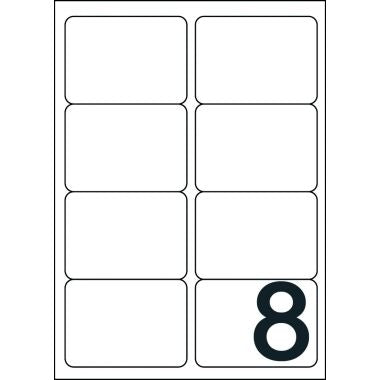 Boîte de 800 étiquettes multi-usages blanches 99,1x67,7mm