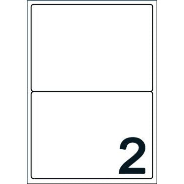 Boîte de 200 étiquettes multi-usages blanches 199,6x143,5mm