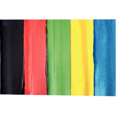 Boîte de 5 Flacons de 250 ml encre à dessiner turbo gel assortis + 12 tampons mousse offerts