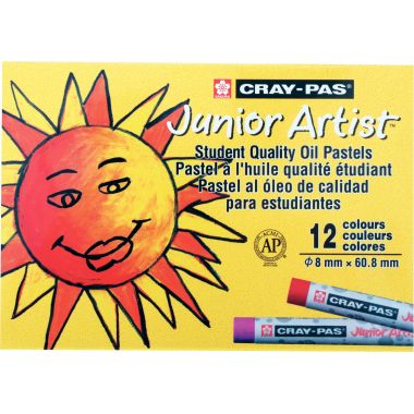 Boîte de 12 pastels à l'huile Cray-Pas assorties
