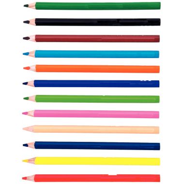 Pochette de 12 crayons de couleur SchoolPeps maxi