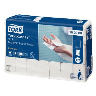 Carton de 2310 essuie-mains H2 pliage M blanc