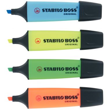 Stabilo - Box de 4 surligneurs Boss assortis - 7004-3
