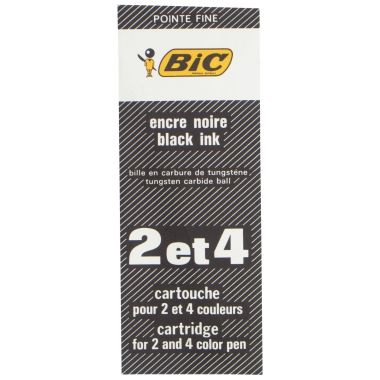 Recharge 2 et 4 Couleurs pointe fine noire